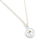 GRANO DE MOSTAZA - collar plata 12mm con cadena rolo